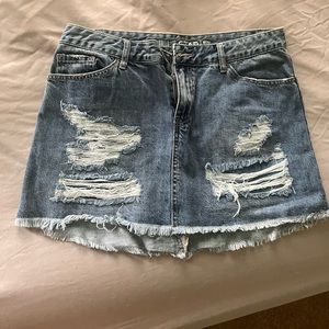 Womens denim skirt